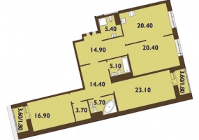 ул. Смоленская1, 3 Комнаты Комнаты,Квартира,Купить,ул. Смоленская,7,5329