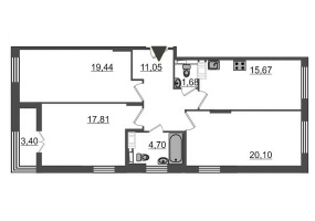 ул. Парфёновская4.11, 3 Комнаты Комнаты,Квартира,Купить,ул. Парфёновская,6,7696