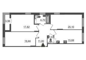 ул. Парфёновская4.11, 3 Комнаты Комнаты,Квартира,Купить,ул. Парфёновская,11,7701