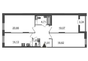 ул. Парфёновская4.11, 3 Комнаты Комнаты,Квартира,Купить,ул. Парфёновская,11,7702