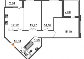 ул. Парфёновская8.2- 3, 3 Комнаты Комнаты,Квартира,Купить,ул. Парфёновская,4,7713